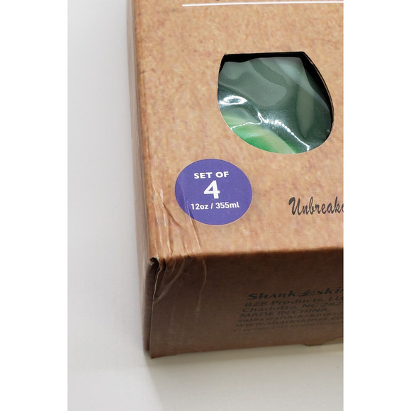Set of 4 Silicone Indestructible Wine Cups (Camo Green) - Shark & Skinzz - NEW - Picture 4 of 9